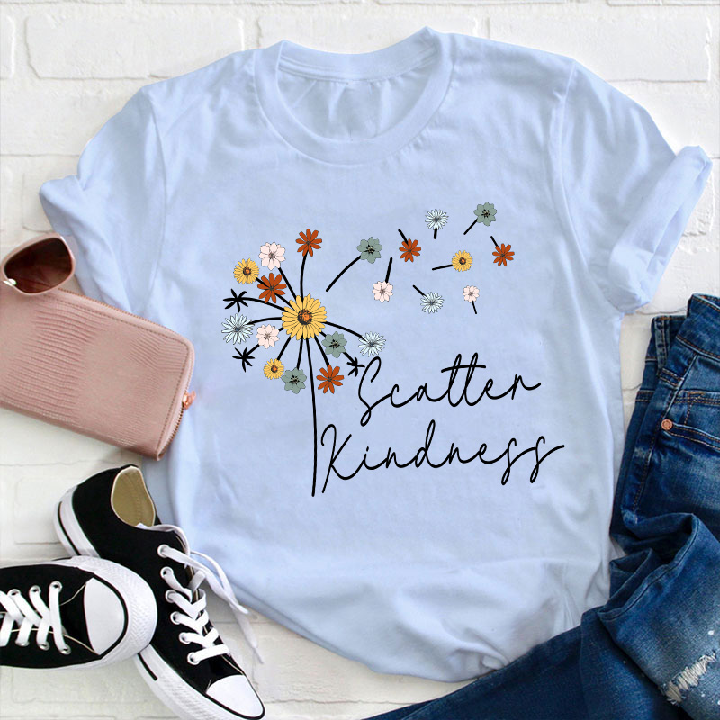 Scatter Kindness Teacher T-Shirt
