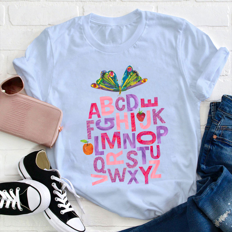 26 Letters Teacher T-Shirt