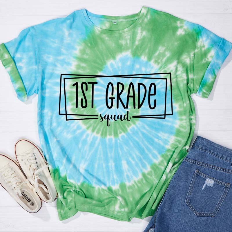 Personalized Grade Squad Tie-dye T-Shirt