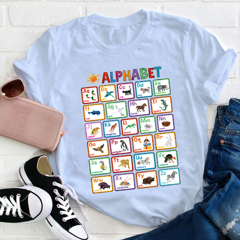 Animals Alphabet Teacher T-Shirt