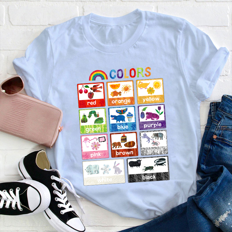 Colourful Colors Teacher T-Shirt