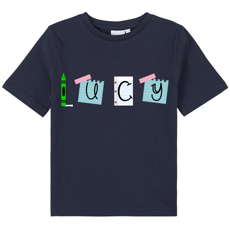 Personalized Study Hard And Make Progress Every Day Kids T-Shirt