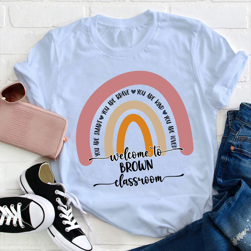 Personalized Welcome To Classroom Teacher T-Shirt