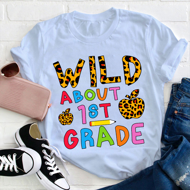 Personalized Grade Wild About 3RD Grade Teacher T-Shirt