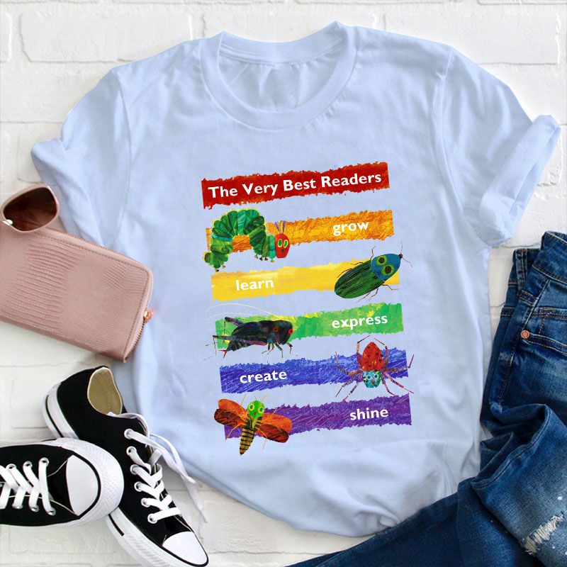 The Very Best Readers The Very Hungry Caterpillar Teacher T-Shirt