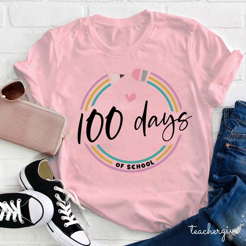 100 Days Of School Teacher T-Shirt