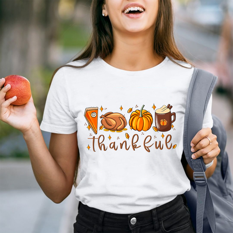 Pumpkin Spice And Turkey Teacher T-Shirt