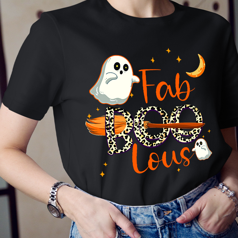 Fabboolous Night With Cute Ghost T-Shirt