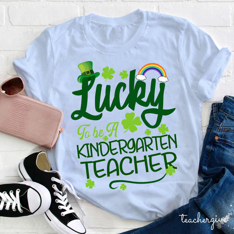 Personalized Lucky To Be A Teacher T-Shirt