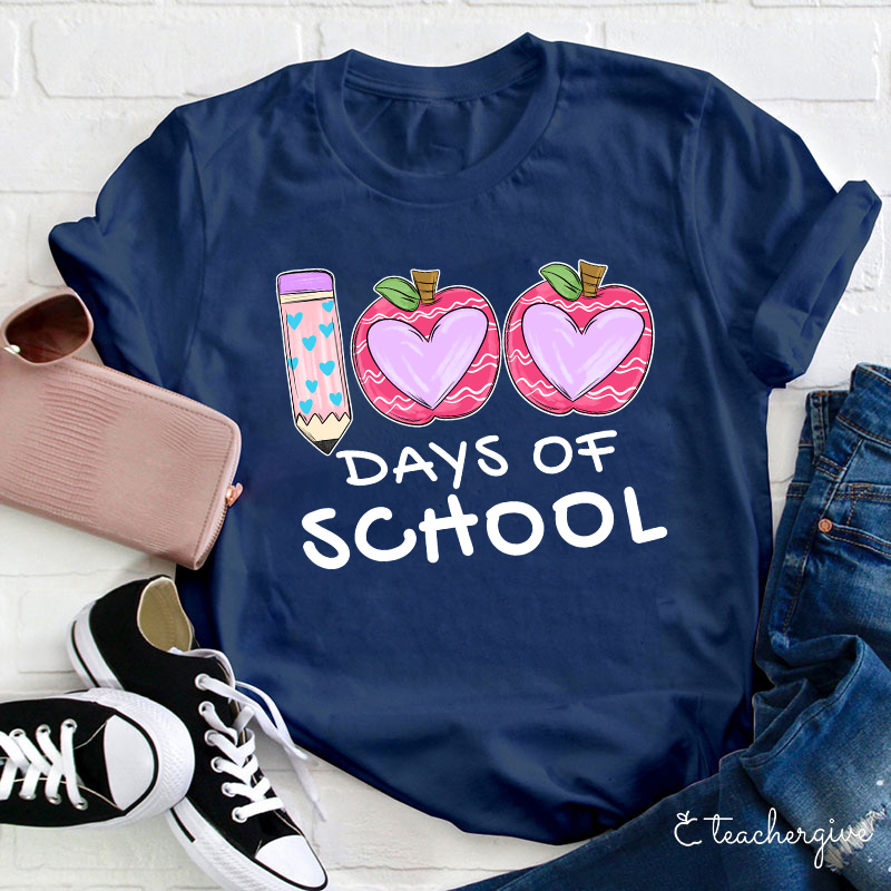 100 Days Of School Teacher T-Shirt