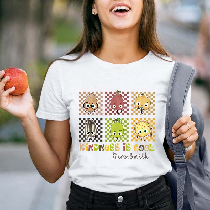 Personalized Kindness Is Cool Teacher T-Shirt