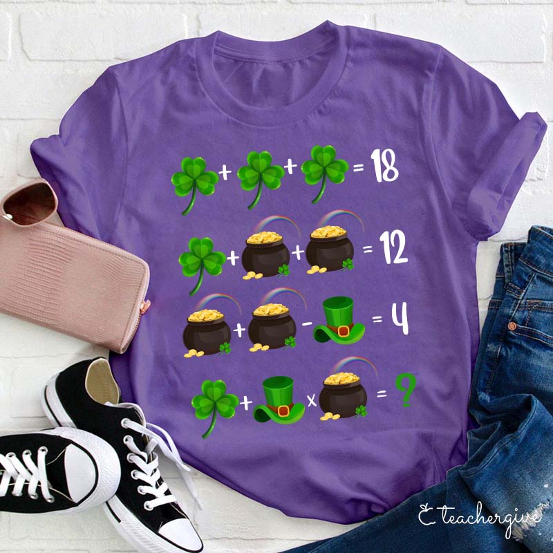 Lucky Math Teacher T-Shirt