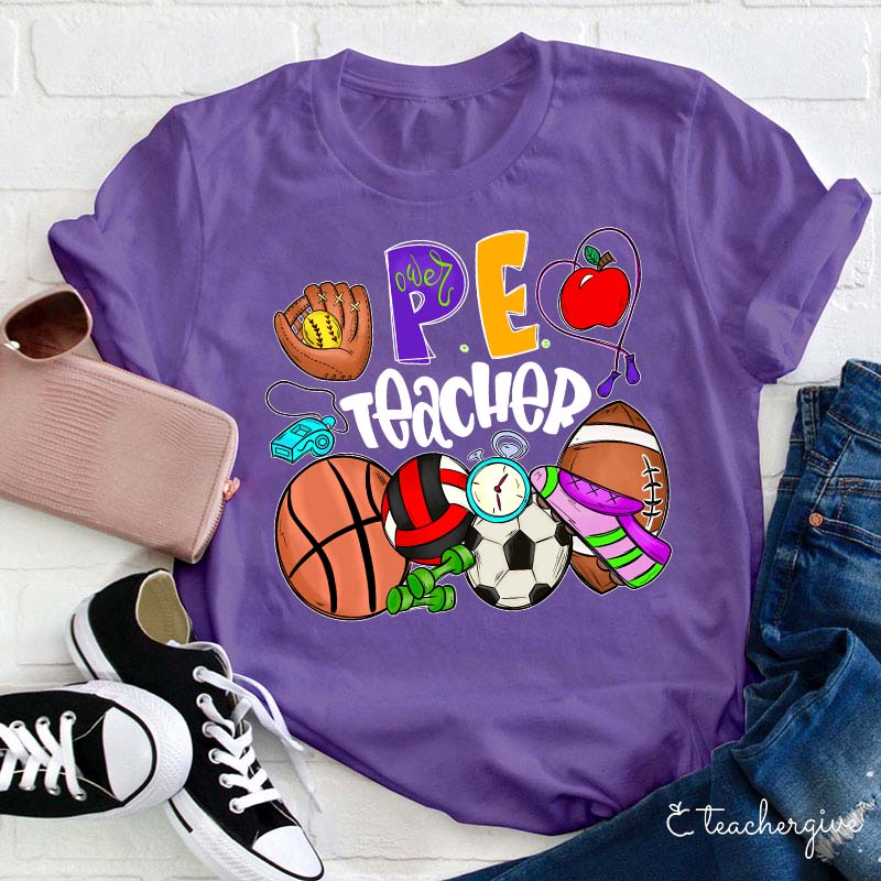 Gym Teacher Open Basketball Football Soccer Teacher T-Shirt