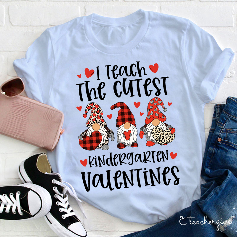 Personalized I Teach The Cutiest Valentines Teacher T-Shirt