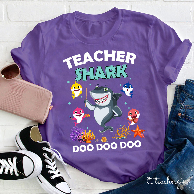 Teacher Shark Doo Doo Doo Teacher T-Shirt