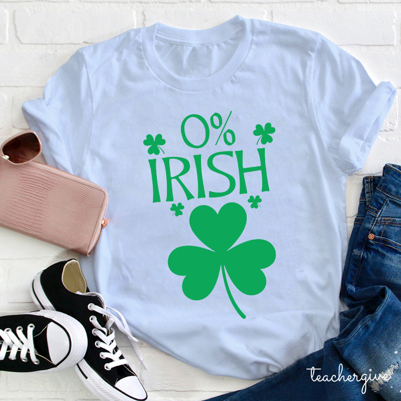 0% Irish Teacher T-Shirt