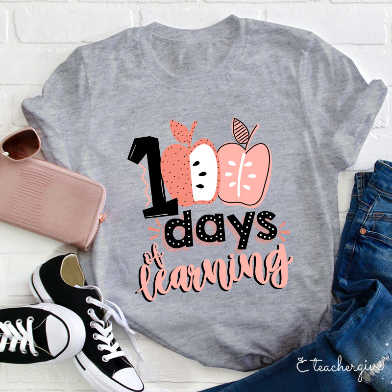 100 Days Of Learning Teacher T-Shirt