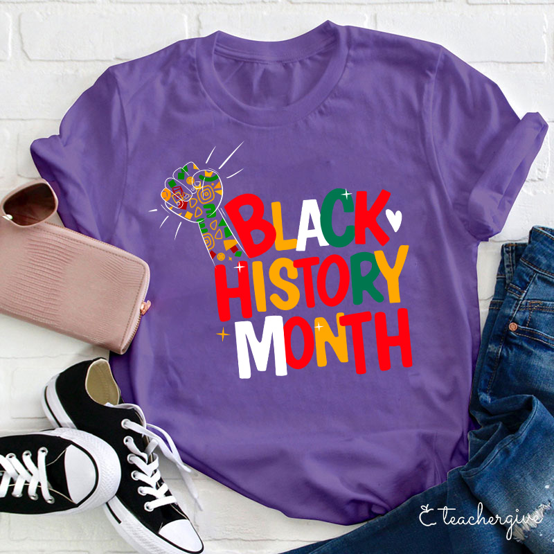 Black History Month Teacher T-Shirt