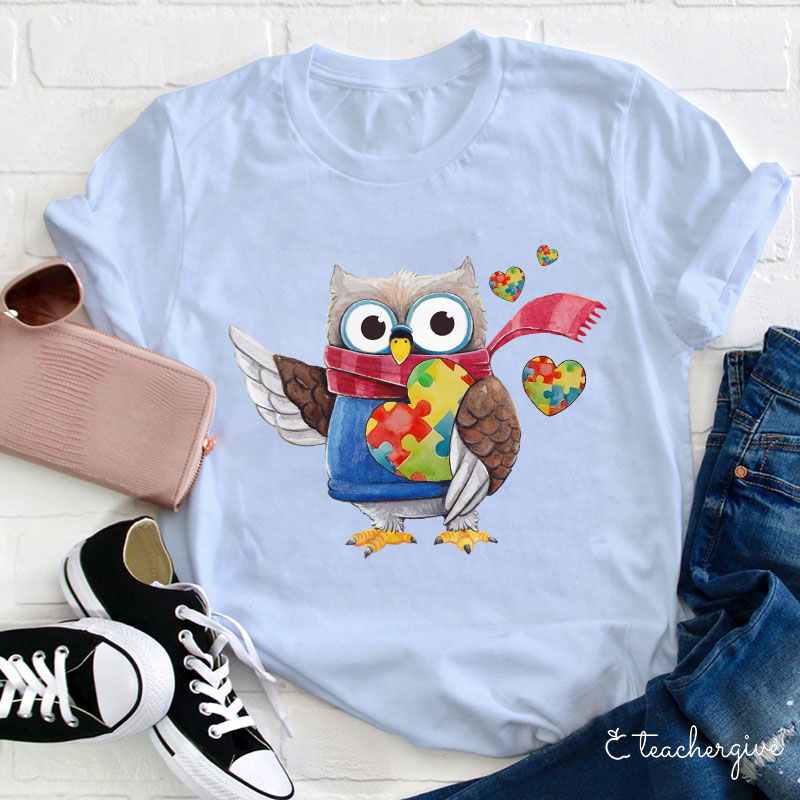 Owl Caring Teacher T-Shirt
