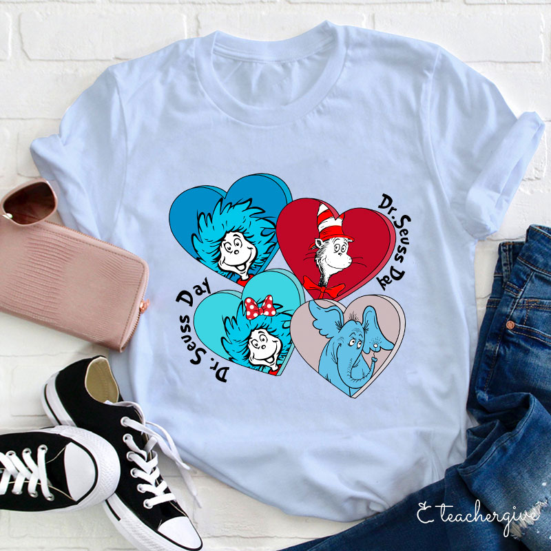 Helllo Dr. Seuss Day Teacher T-Shirt