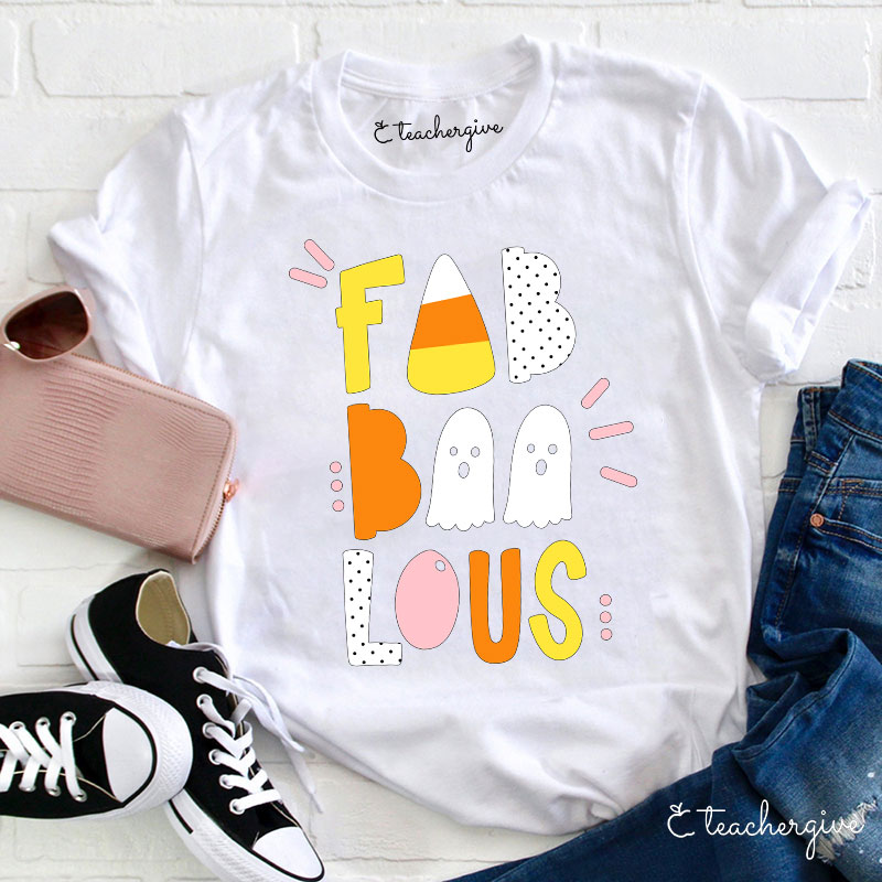 Teachergive Fab Boo Lous Happy Sunny Vibes T-Shirt