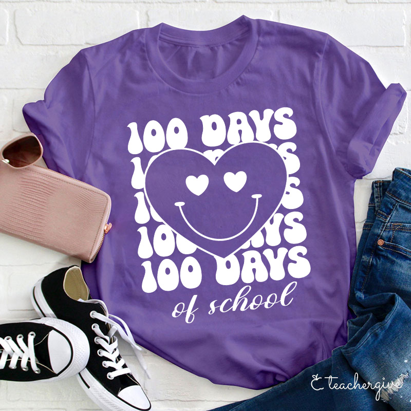 100 Days Of School Teacher T-Shirt