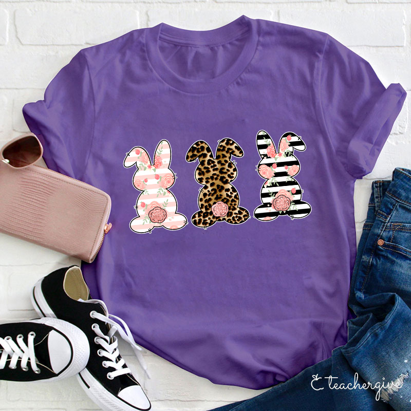 Cute Outstanding Bunnies Teacher T-Shirt