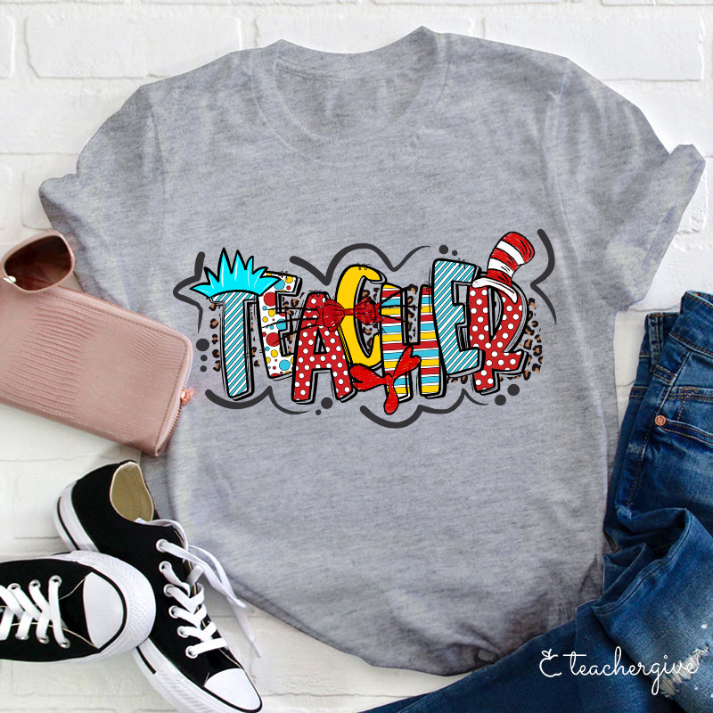 Rich Patterns Teacher Life Teacher T-Shirt