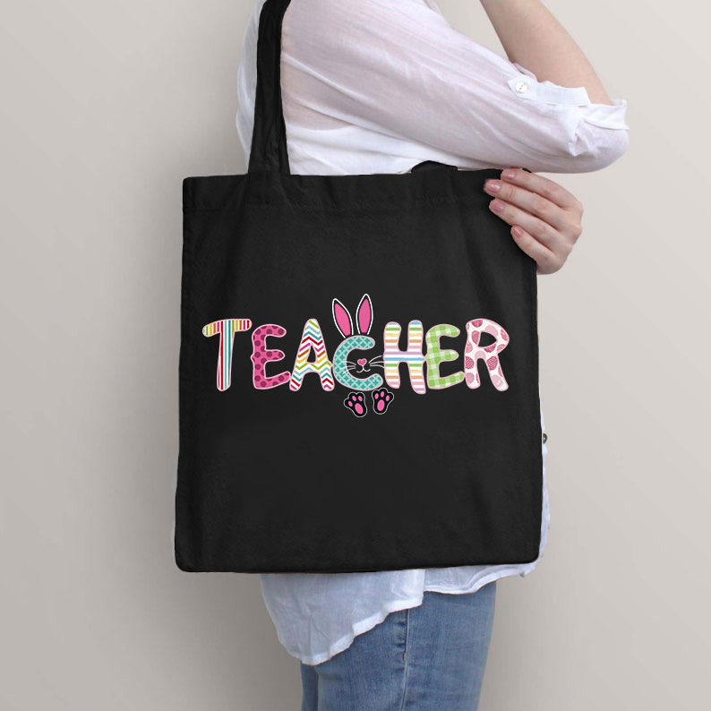 Teacher and Easter Bunny Tote Bags