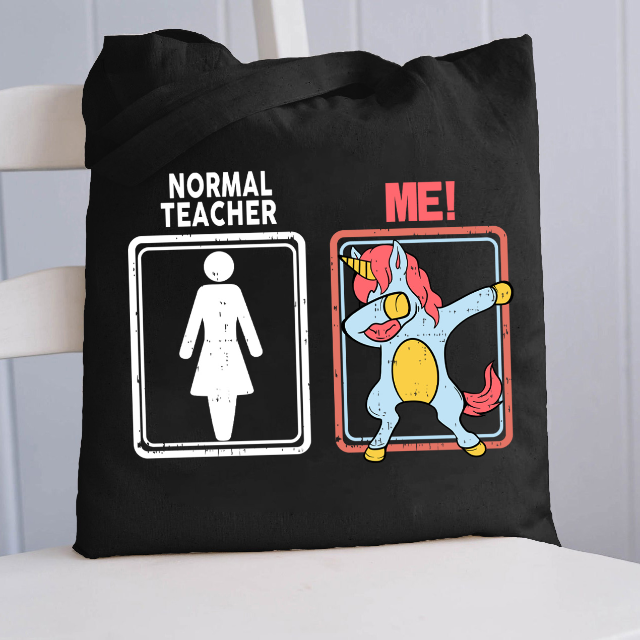 Unicorn Funny Teacher Tote Bag