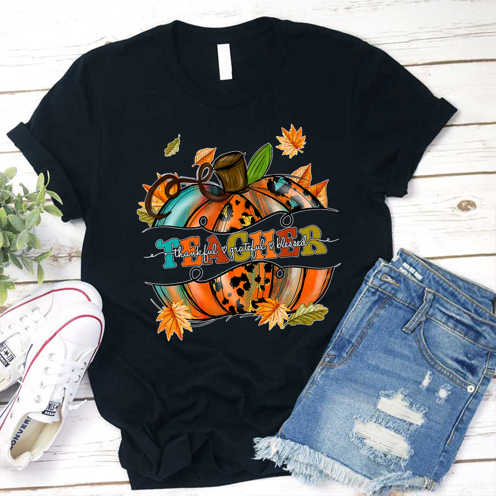 Pumpkin Teacher T-Shirt