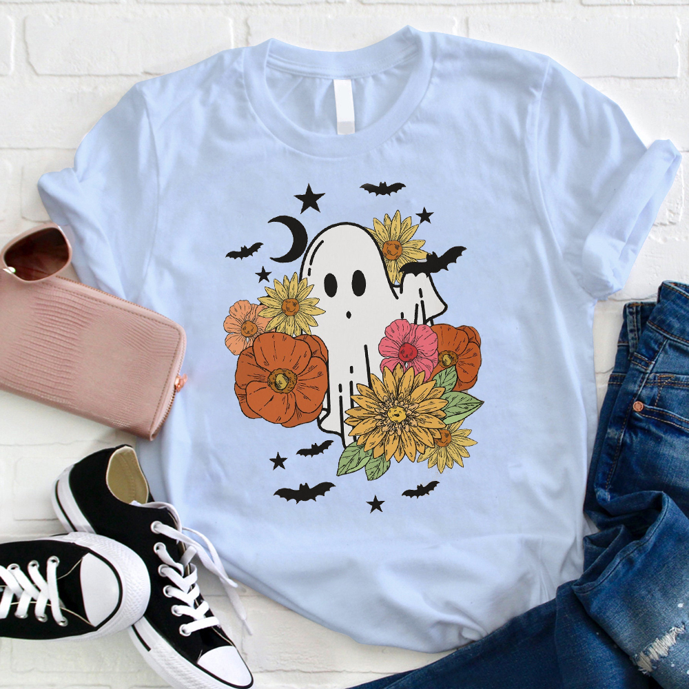 Japanese-style Halloween Ghost T-Shirt
