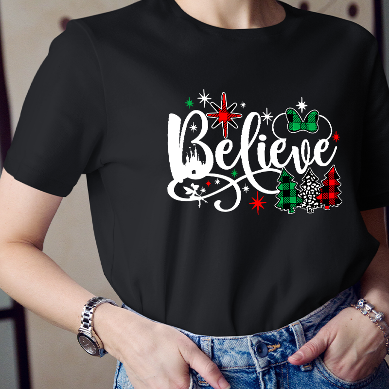 Believe Christmas Teacher T-Shirt