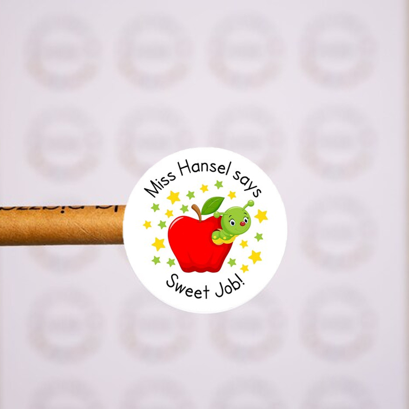Personalised Teacher Sweet Job Stickers