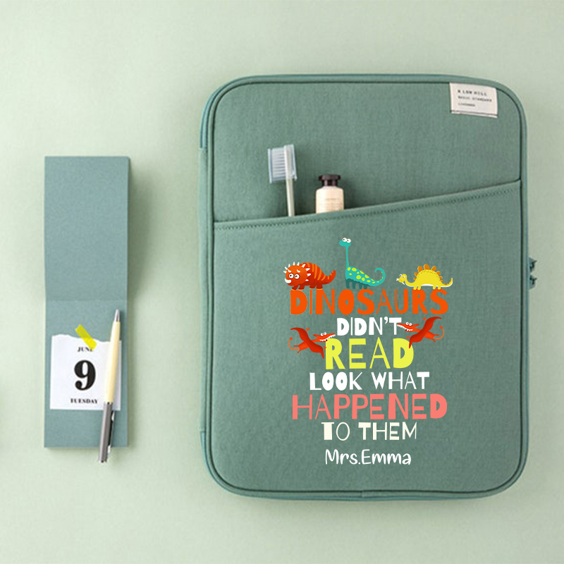 Personalized Dinosaurs Didn't Read Look What Happened To Them 13" MacBook Case