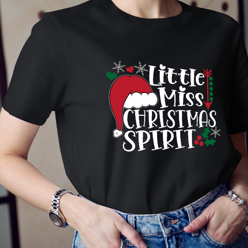 Little Miss Christmas Spirit T-Shirt
