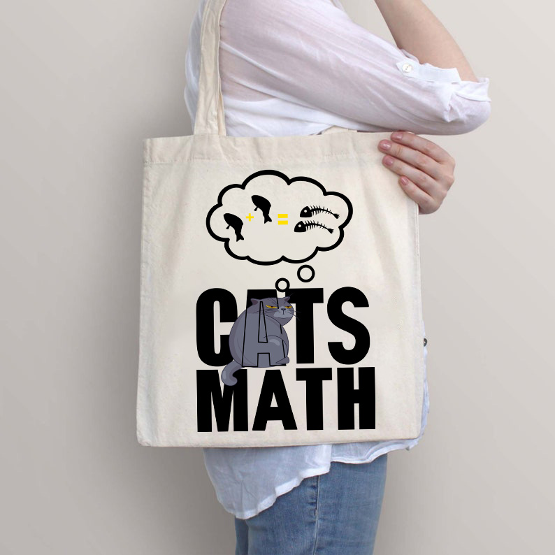 Cats Math Tote Bag