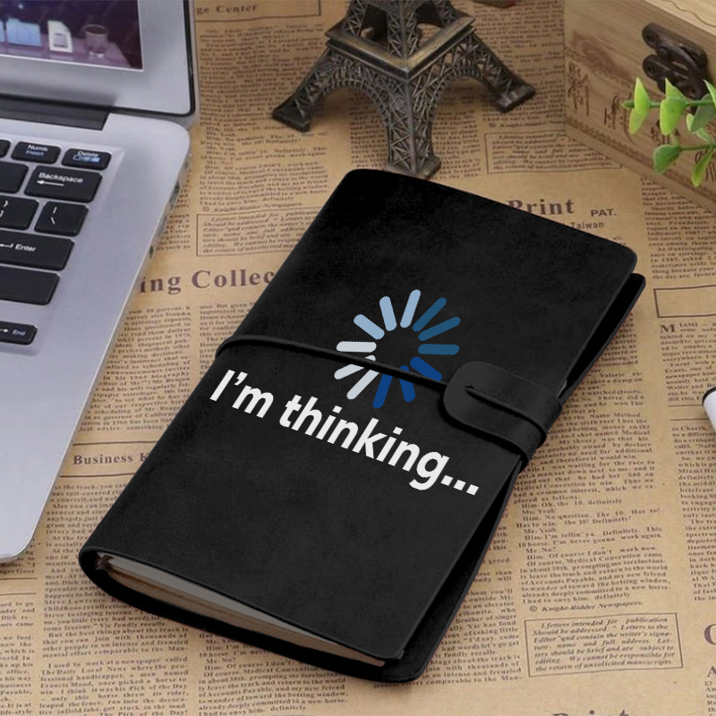 I'm Thinking Teacher Faux Leather Notebook