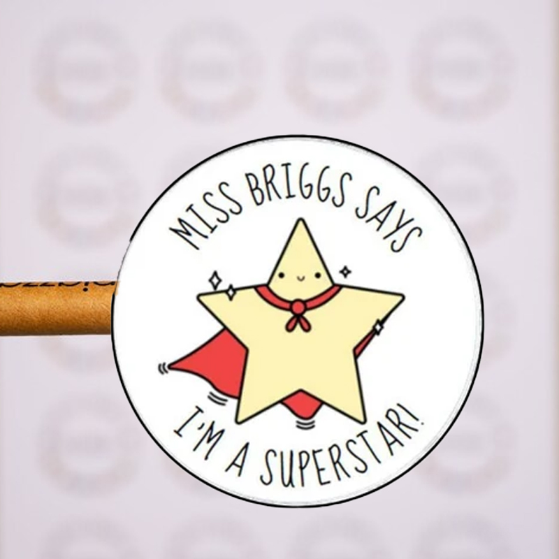 Personalized I‘m A Superstar Stickers