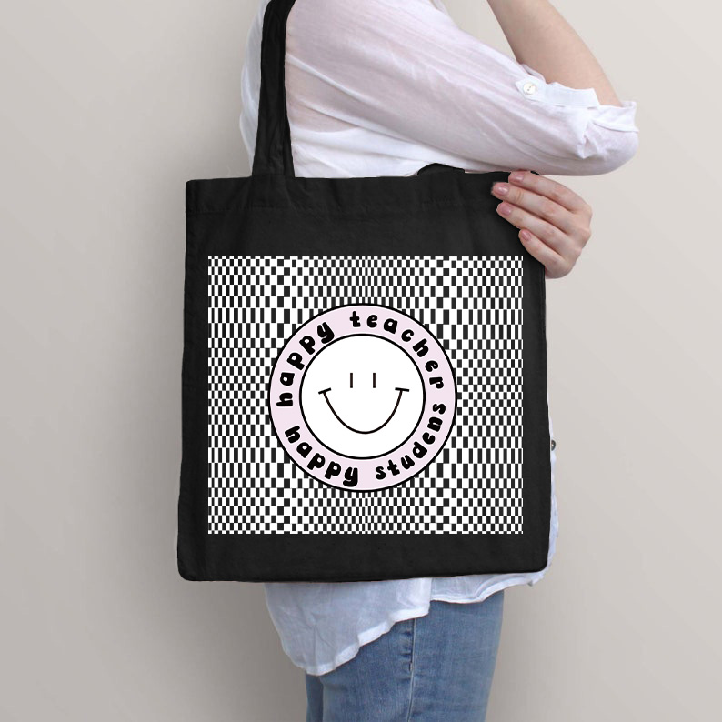 Happy Teacher Happy Students Tote Bag