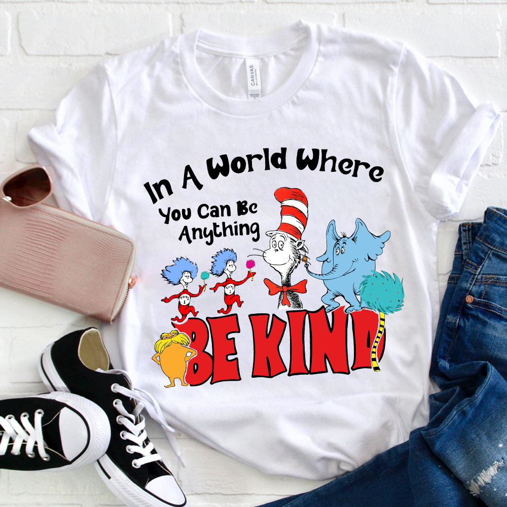 In A World Where You Can Be Anything Circus Figures T-Shirt