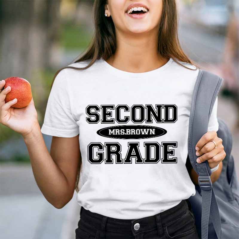 Personalized Simple Style Teacher T-Shirt