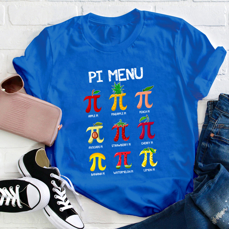 PI Menu Teacher T-Shirt