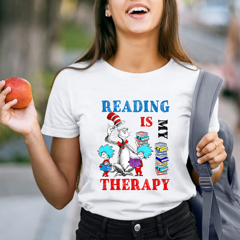 Reading Is My Therapy T-Shirt