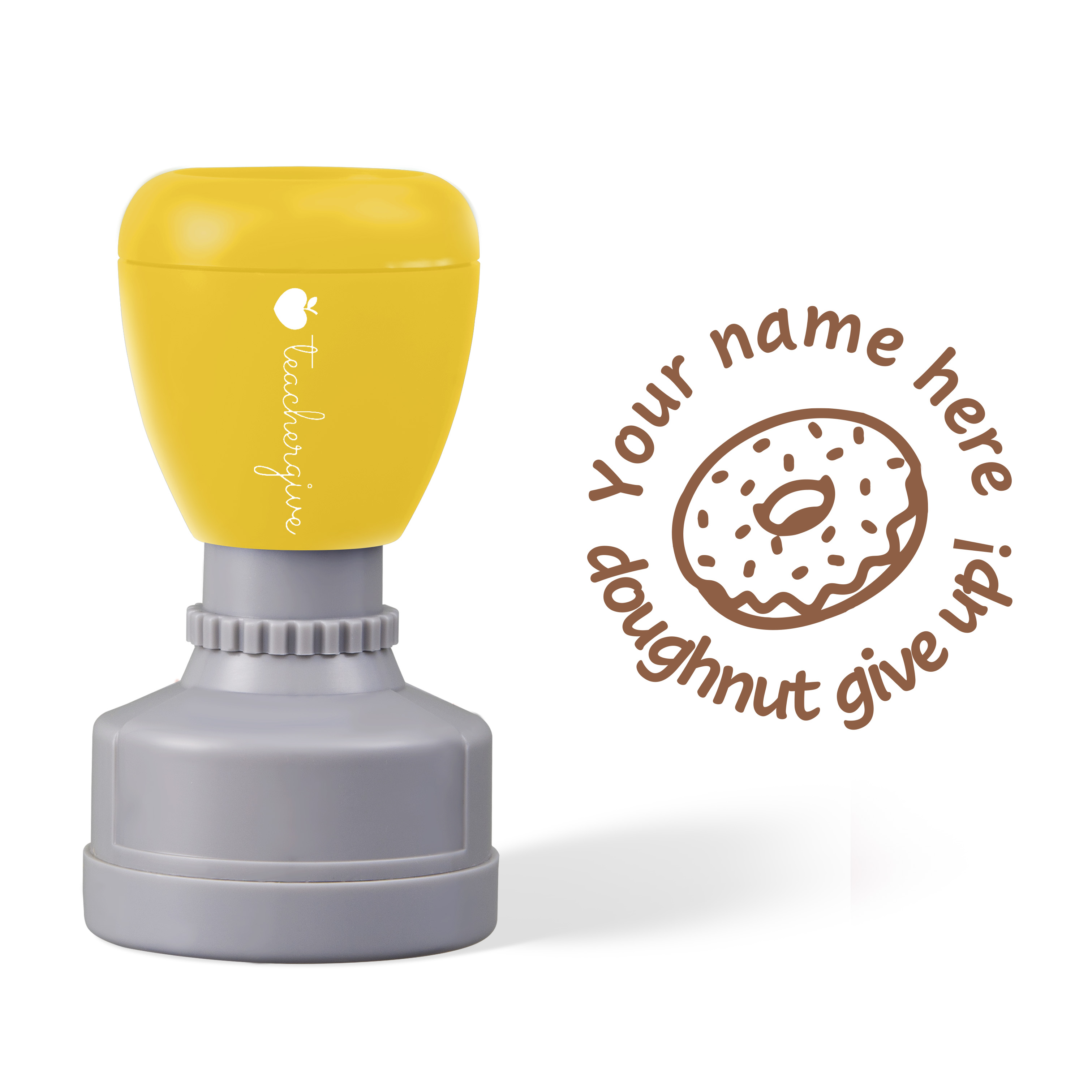 Personalized Doughnut Give Up Stamp