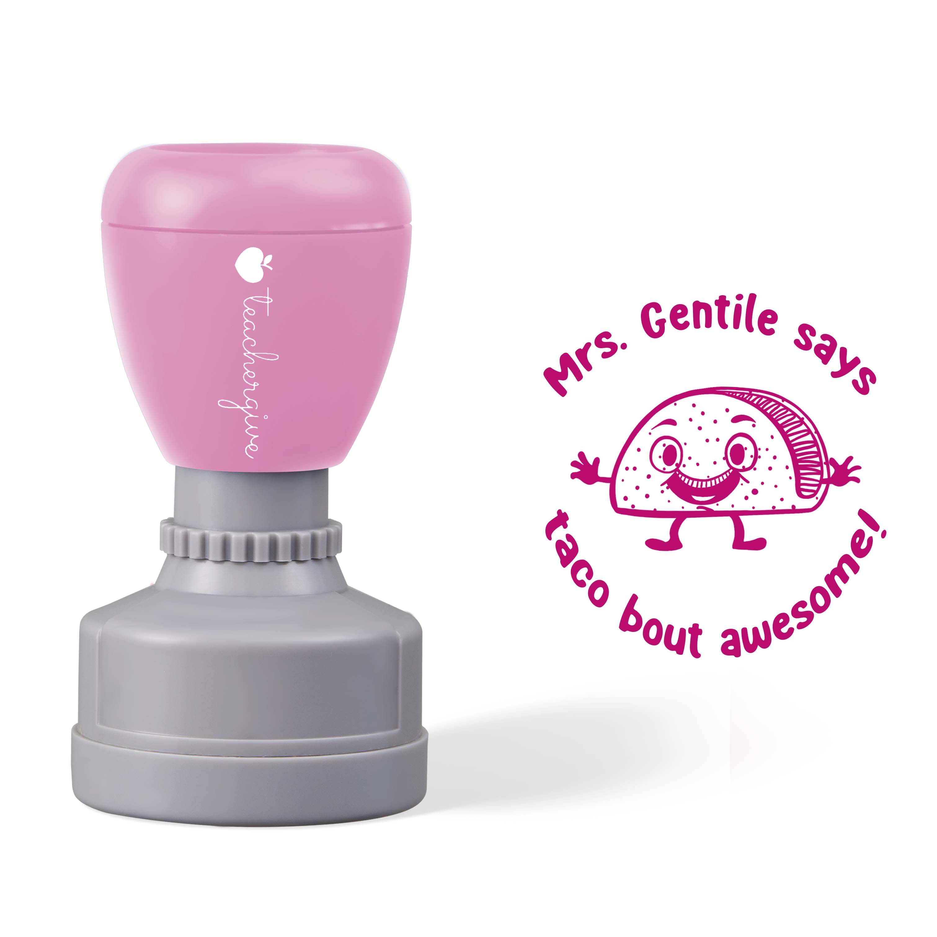 Personalized Taco Bout Awesome Teacher Stamp