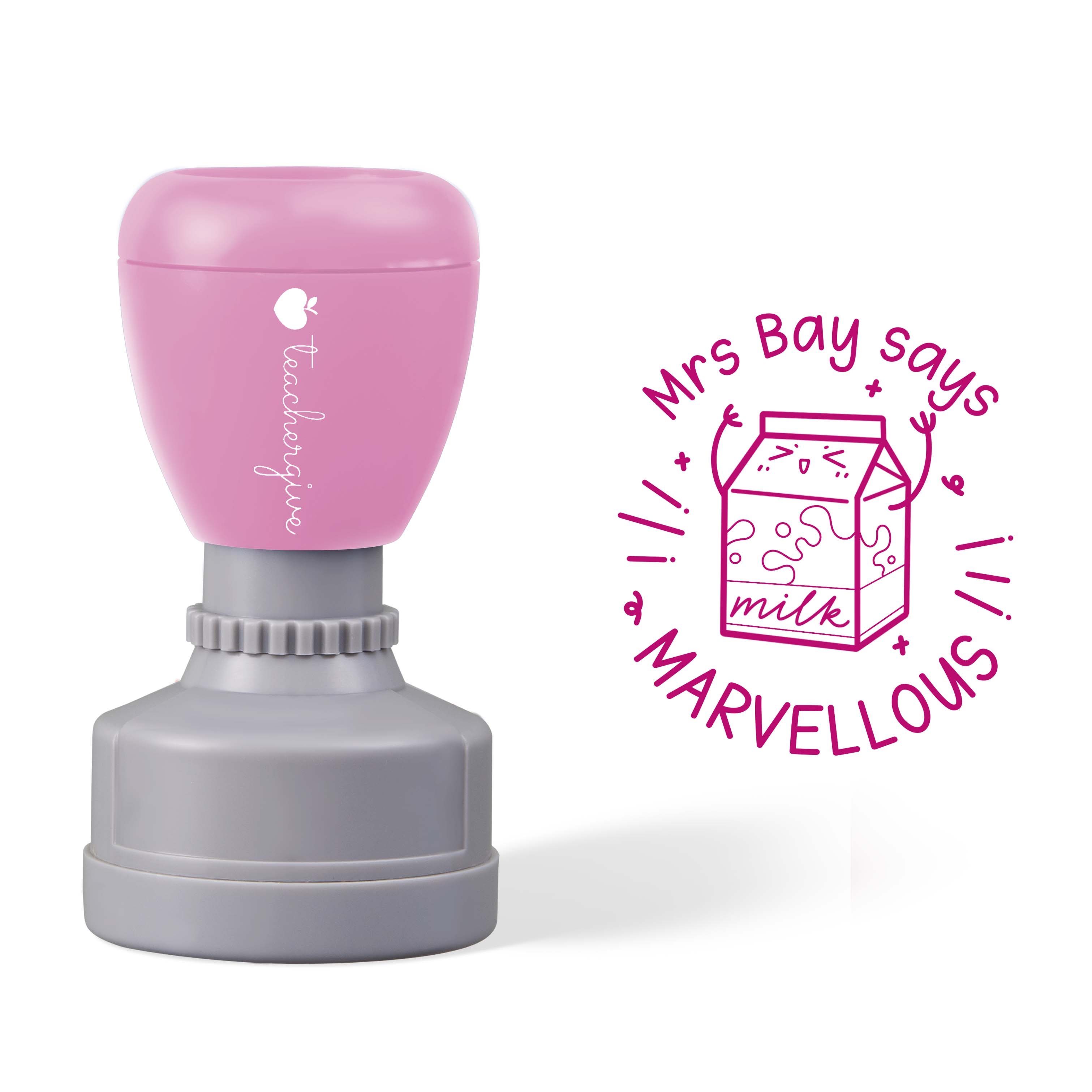 Personalized  Teacher Says MARVELLOUS  Stamp Sale-Teachersgram