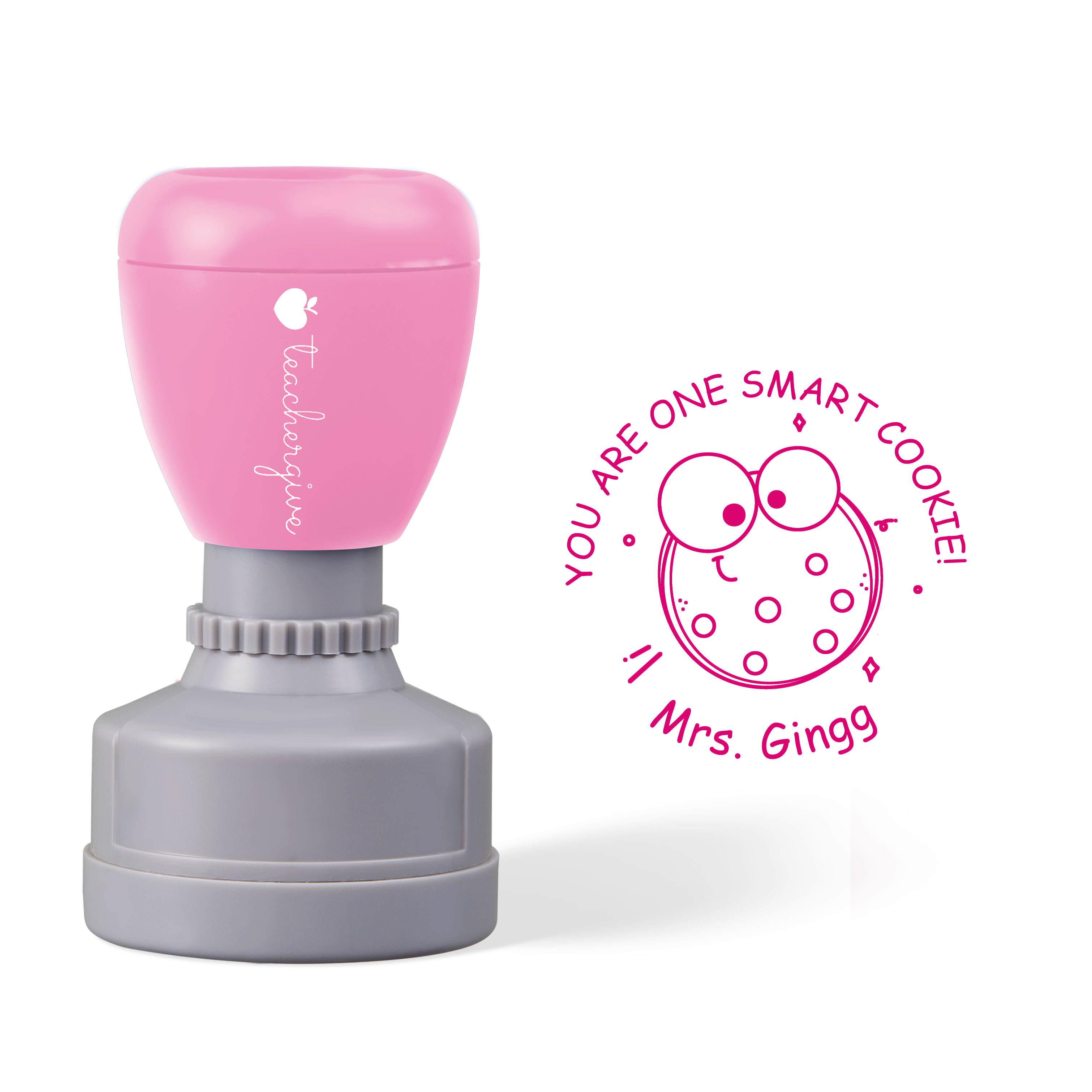 Personalized You Are One Smart Cookie Teacher Stamp
