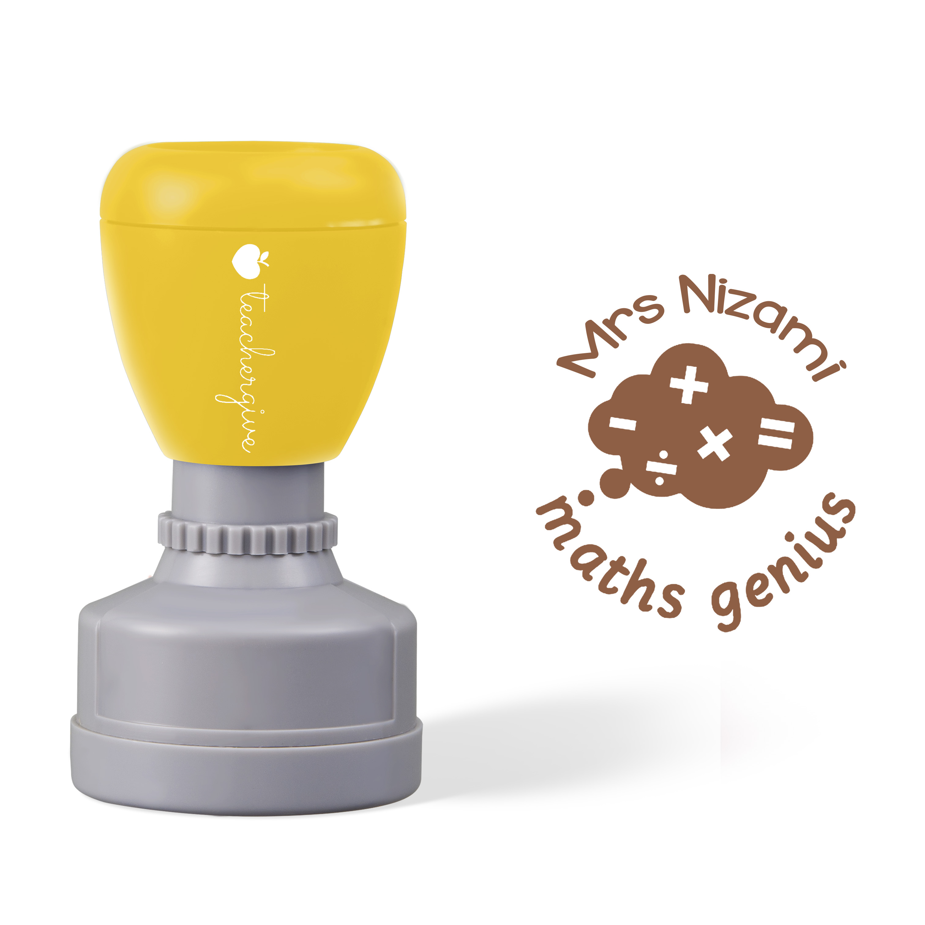 Personalized Maths Genius Stamp Sale-Teachersgram