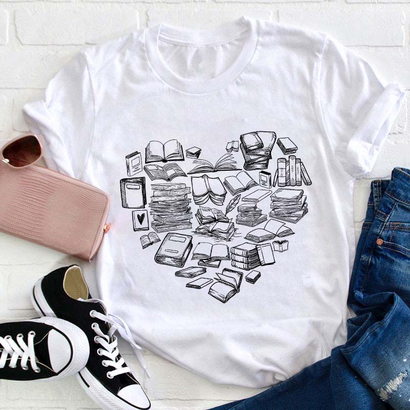 Read Many Books Teacher T-Shirt